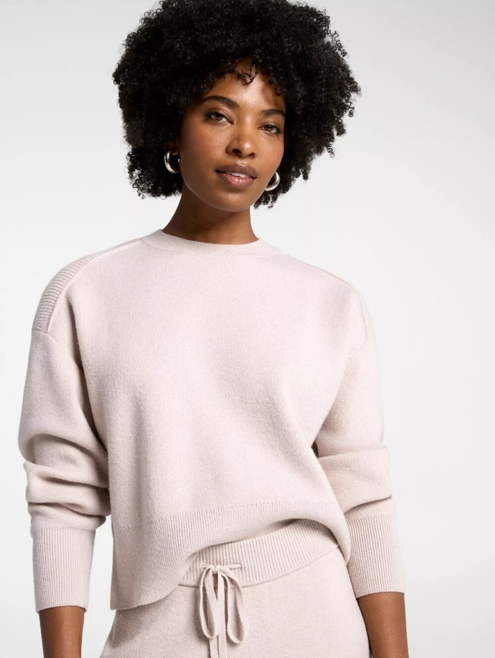 Calia By Carrie Underwood Clean Crew Sweater In Ash Purple New With Tags